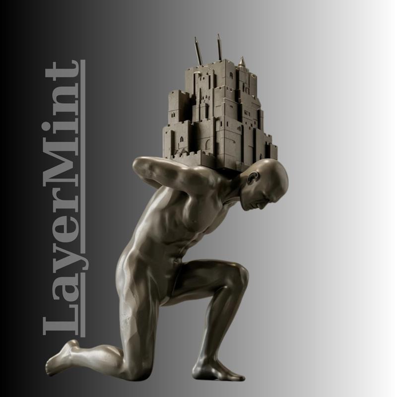 Atlas Fortress – Detailed 3D Printable Sculpture STL File