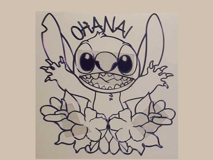 Stitch wall art
