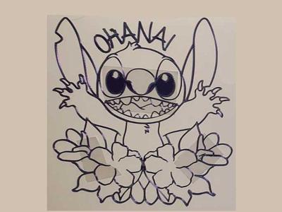 Stitch wall art