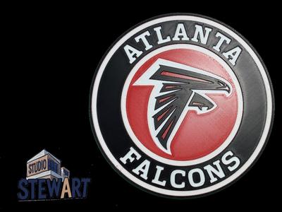 Atlanta Falcons NFL LOGO - COASTER/OFFICE SIGN