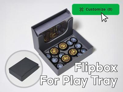 [Parametric] Flipbox play tray (Print in Place)
