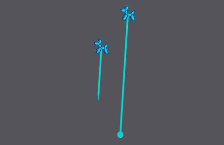 Balloon Dog - Cocktail Set with Stick and Pick