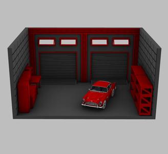 Diorama Garage | Diecast Garage | 1:64 1/64 |