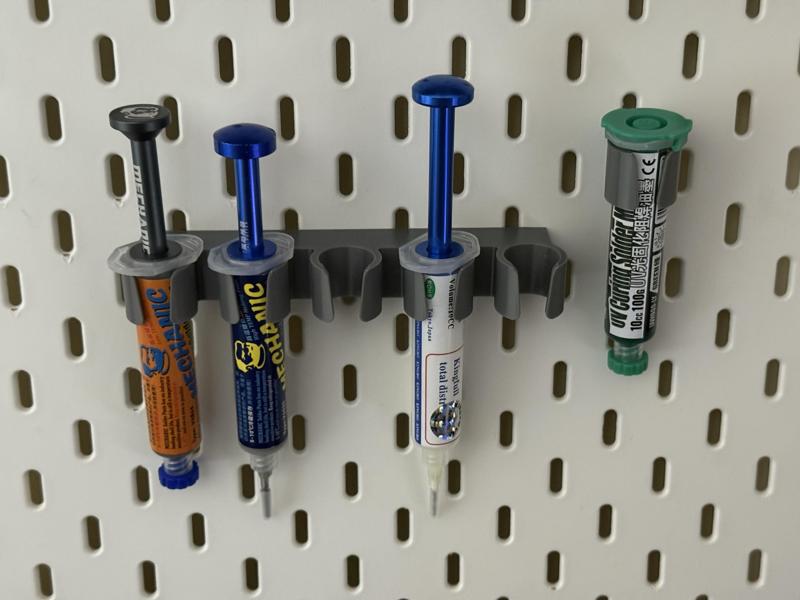 Solder Flux, Solder Paste or PCB Paint Holder Ikea Skadis