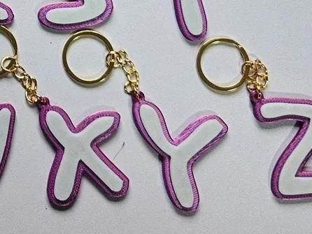 letter Y keychain