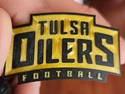 Tulsa Oilers Football Holder