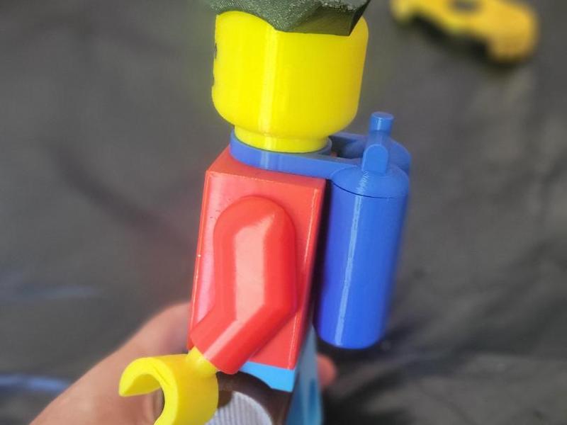 Giant L.E.G.O Man Scuba Tanks