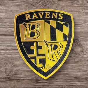 Black & Gold Ravens Big Chain Charm