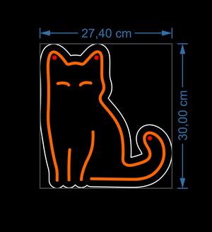 Neon sign Cat 30cm anycolor