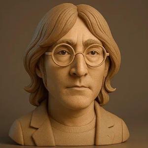 Bust inspired by John Lennon - 3D STL Figure