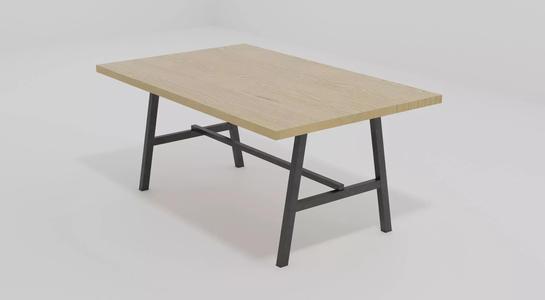 Simple Wooden Table – Realistic