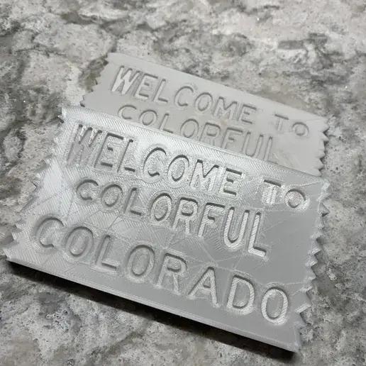 Updated CO Sign. Shallow lettering.