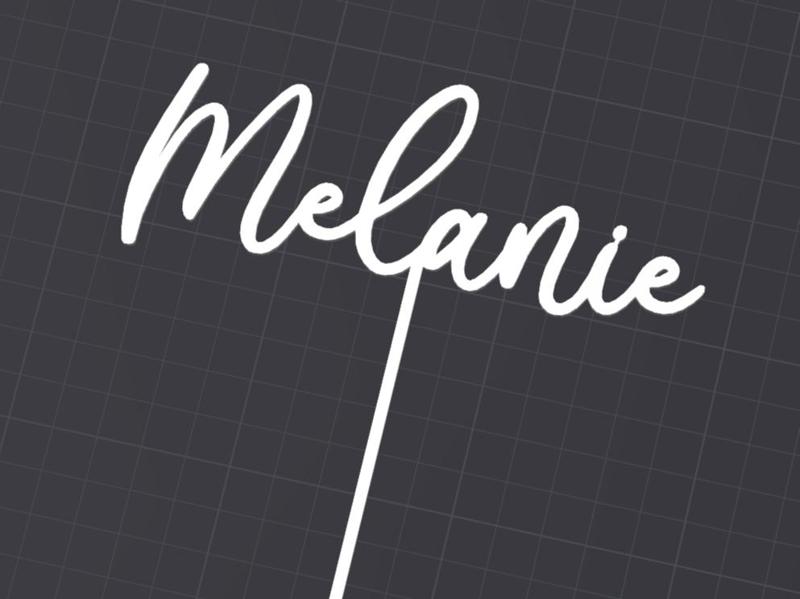 Melanie - Birthday Cake Topper