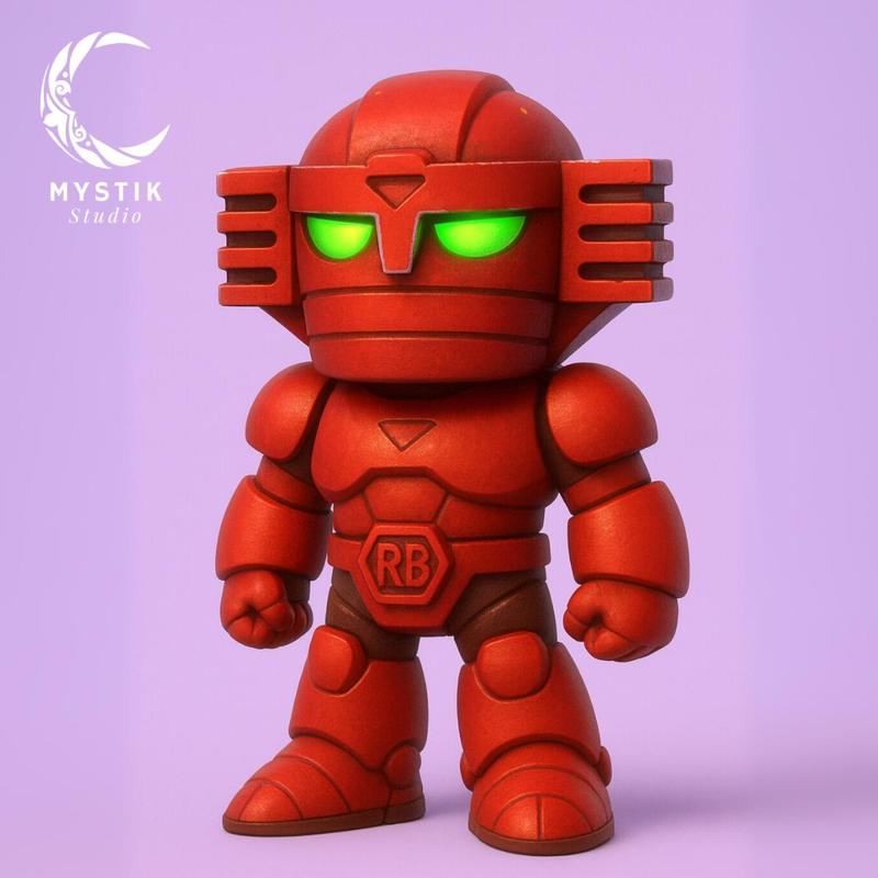 Red Baron Chibi Cartoon 3D – Collectible STL Figure