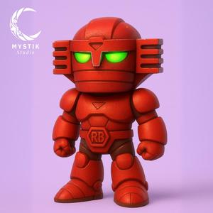 Red Baron Chibi Cartoon 3D – Collectible STL Figure