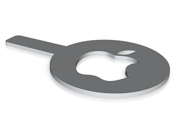 Apple Logo Coffee Chocolate Stencil