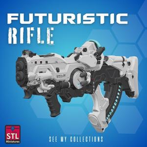Futuristic Rifle STL – Sci-Fi Gamer Weapon
