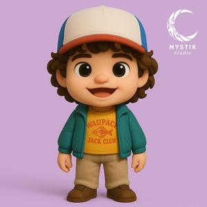Dustin Henderson Chibi Stranger Things – 3D Collectible Figure