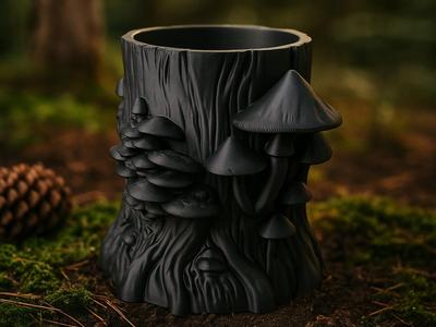 Mushroom Trunk Holder – Forest Fantasy Organizer