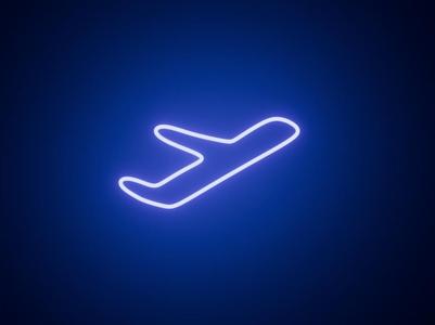 Plane Neon frame (LED)