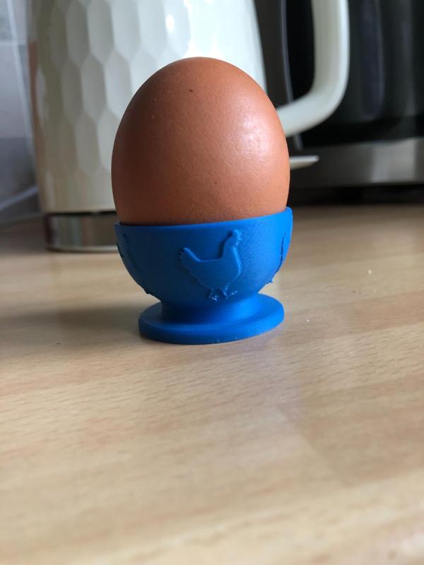 Egg Cup with Chicken Motif
