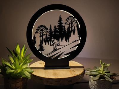 Ring Lamp Ring Light Skier Ski Winter