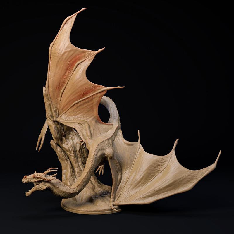 Ridgewind Wyvern Dragon – pre-supported dragon