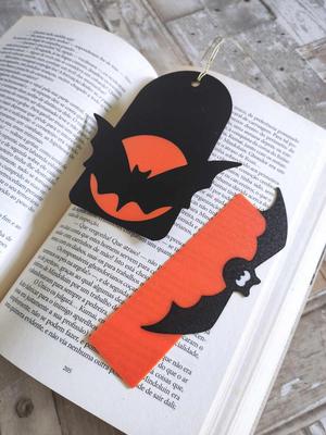 Halloween bookmarks bat