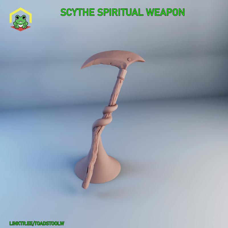 Scythe Spiritual Weapon - STL - RPG MINIATURE