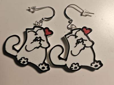 Cat earrings
