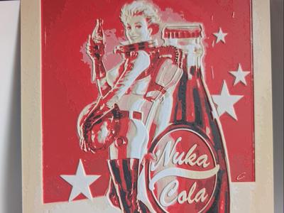Hueforge Fallout Nuka Cola Plakat