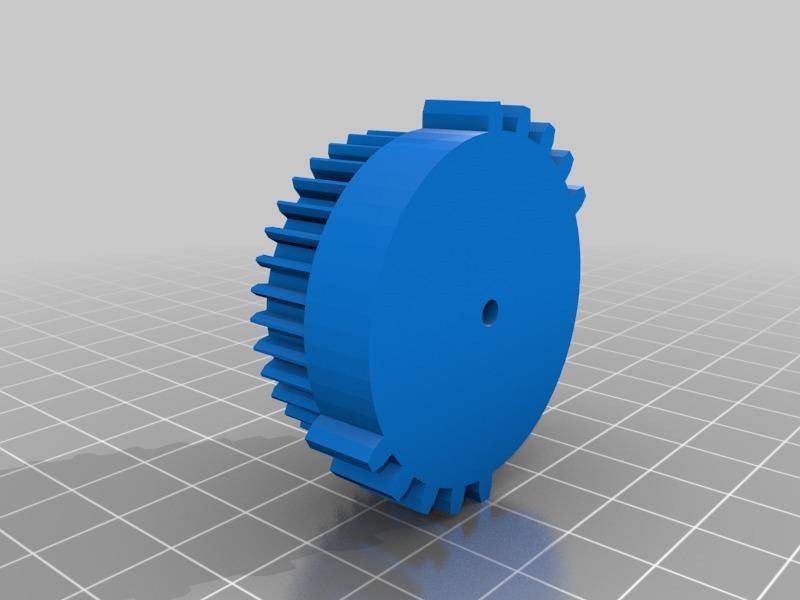 Nerf Stampede Flywheel conversion gear