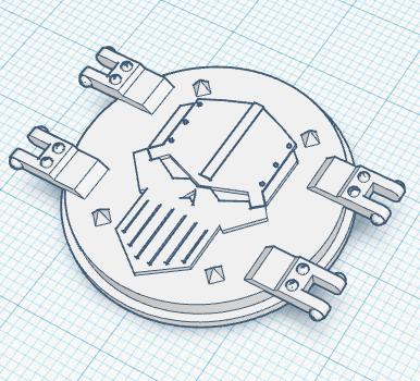 Grimdark Rhinoceros Door for the Metal Warriors