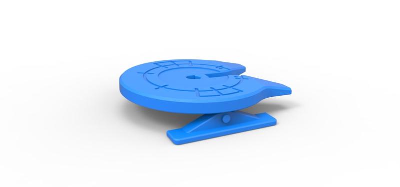 Fifth wheel of Semi truck Scale 1 to 25