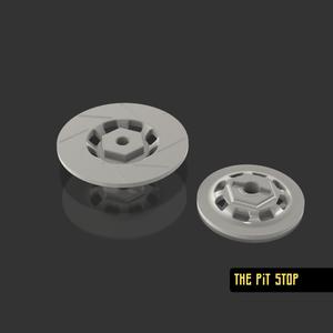 1/10 RC Car Wheel 12mm Hex With Fake Brake Disc