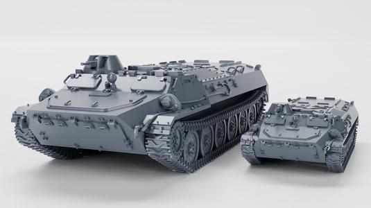 MT-LB (APC) (USSR, Cold War) (1:56 and 1:100 scale)
