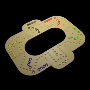 Tock / Dog / Keezen - 6 Player and Multi Color Material compatible