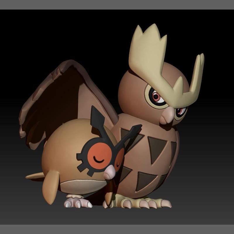 Pokemon Hoothoot Noctowl