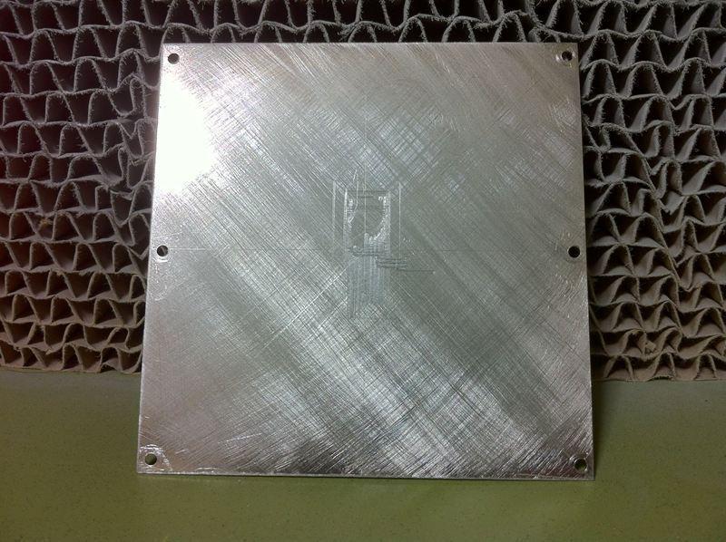 The handmade aluminum build surface and the metal primer.