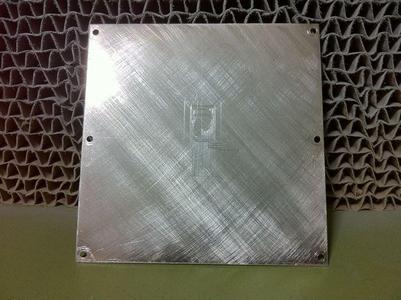 The handmade aluminum build surface and the metal primer.