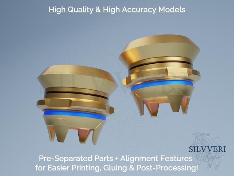 Freminet Accessories Calf Bands Only for Cosplay (Mini Bundle) - Genshin Impact - Instant Download STL Files for 3D Printing