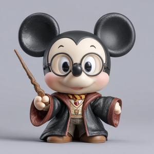 🧙‍♂️ "Wizard Mickey" – Mickey Mouse x Harry Potter Chibi Fusion (STL)