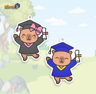 CAPIBARA GRADUATION KEY CHAIN