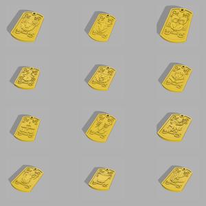 Dog Tags Gold Saints Saint Seiya (Knights of the Zodiac) Golden Knights