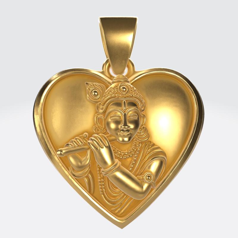 Krishna Pendant Keychain N2