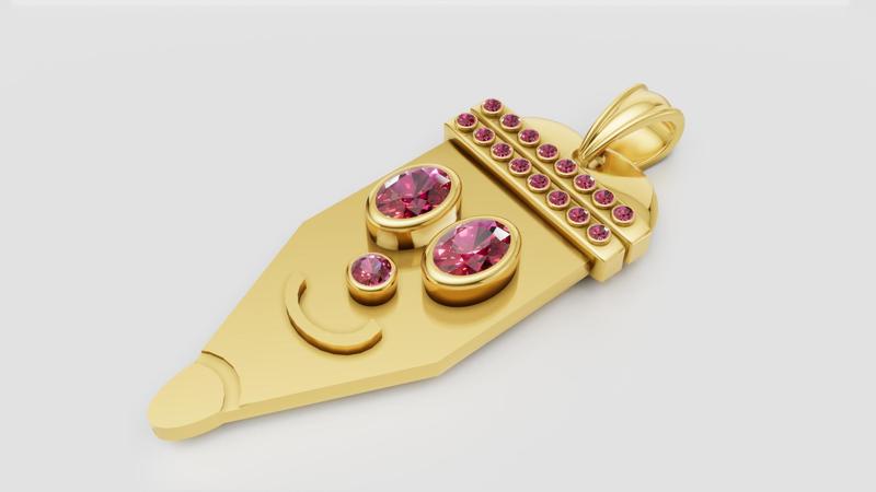 GOLD PENCIL PENDANT 3d printable model