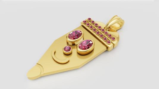 GOLD PENCIL PENDANT 3d printable model