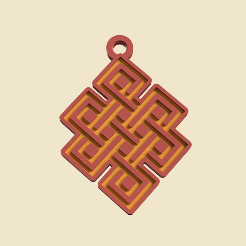 keychain knot of abundance - llalavero nudo de la abundancia - keychain knot of abundance