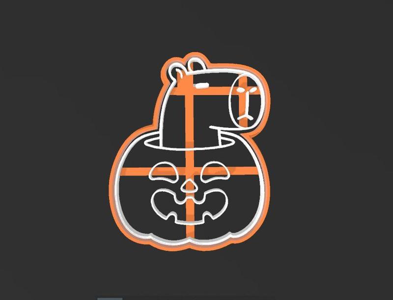 Capibara in Pumpkin, Cookie Cutter
