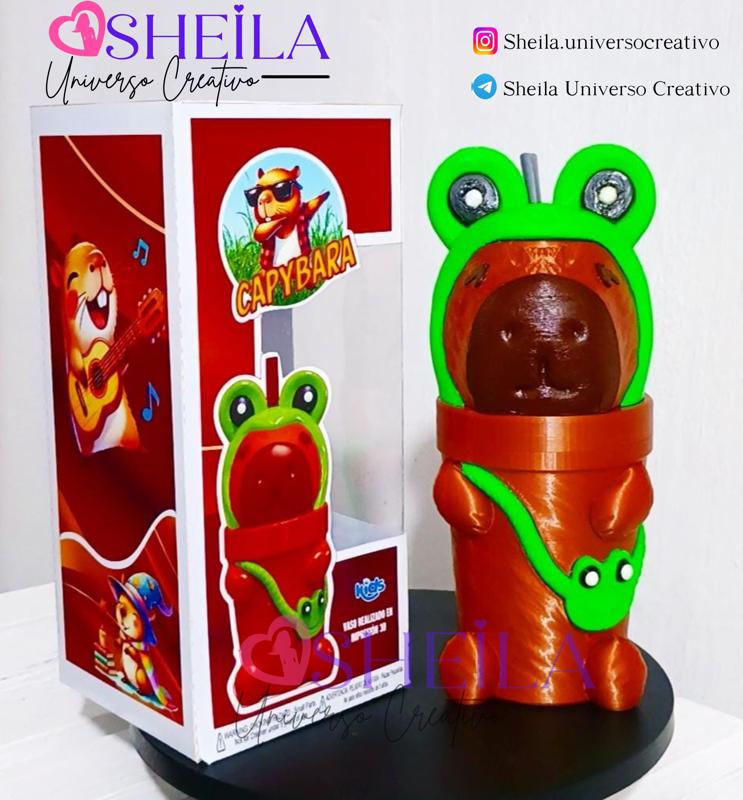 MILK SHAKER GLASS - CAPYBARA - CAPYBARA - FROG - FROG